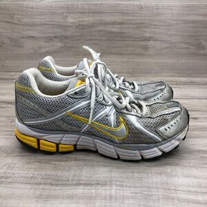Nike Sneakers Womens 7 Livestrong Silver Yellow Lace Up Shoes